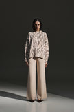 Pantalone palazzo in maglia