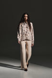 Pantalone palazzo in maglia