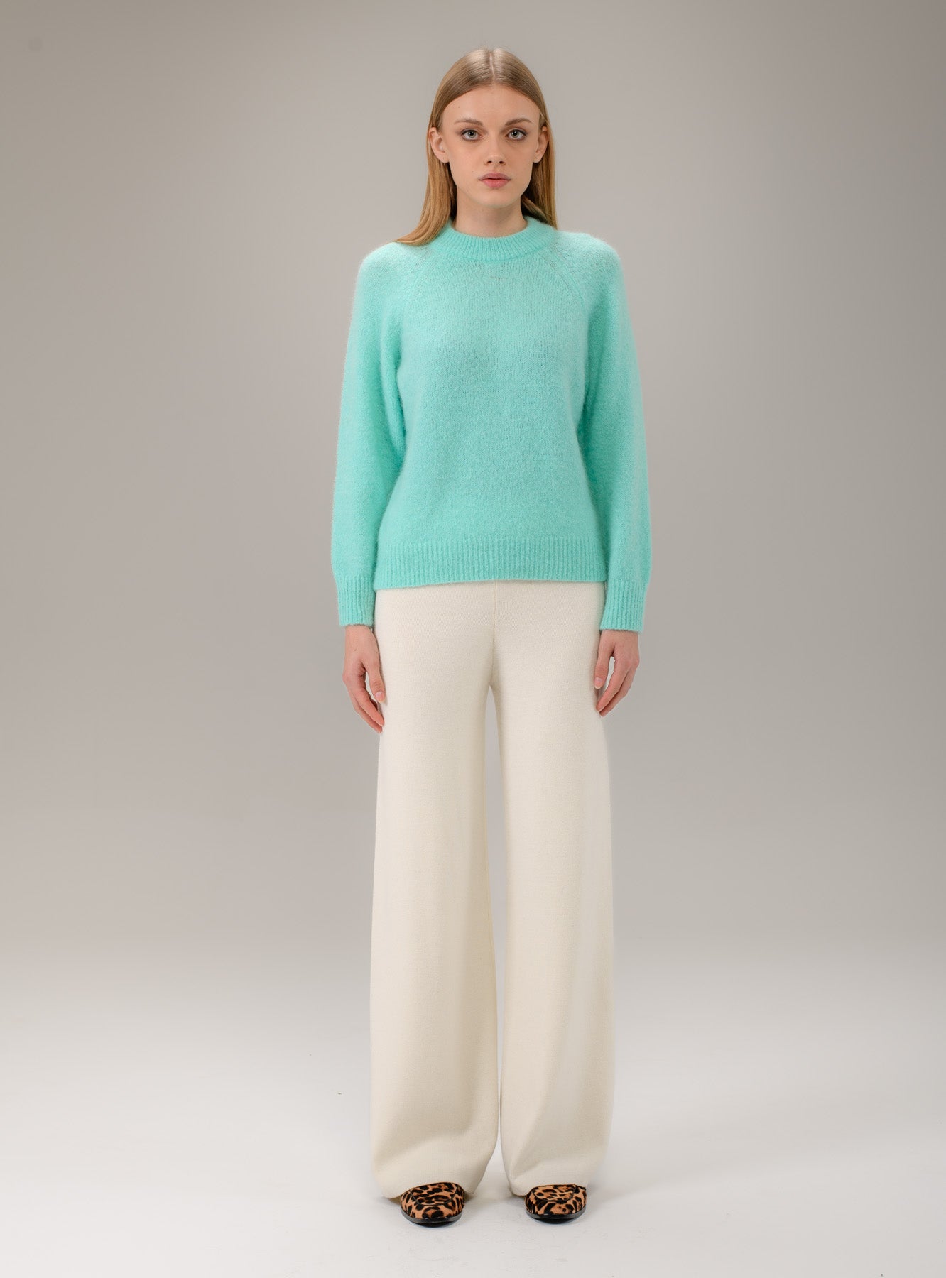 SHADE Italy - Pantalone palazzo in maglia