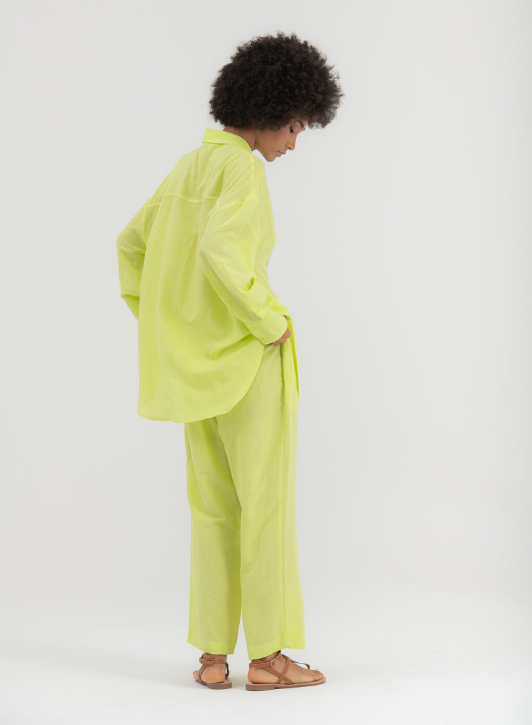Shade Italy - Camicia morbida in misto lino
