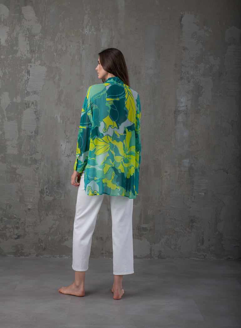 Shade Italy - Camicia morbida stampa Summer Time
