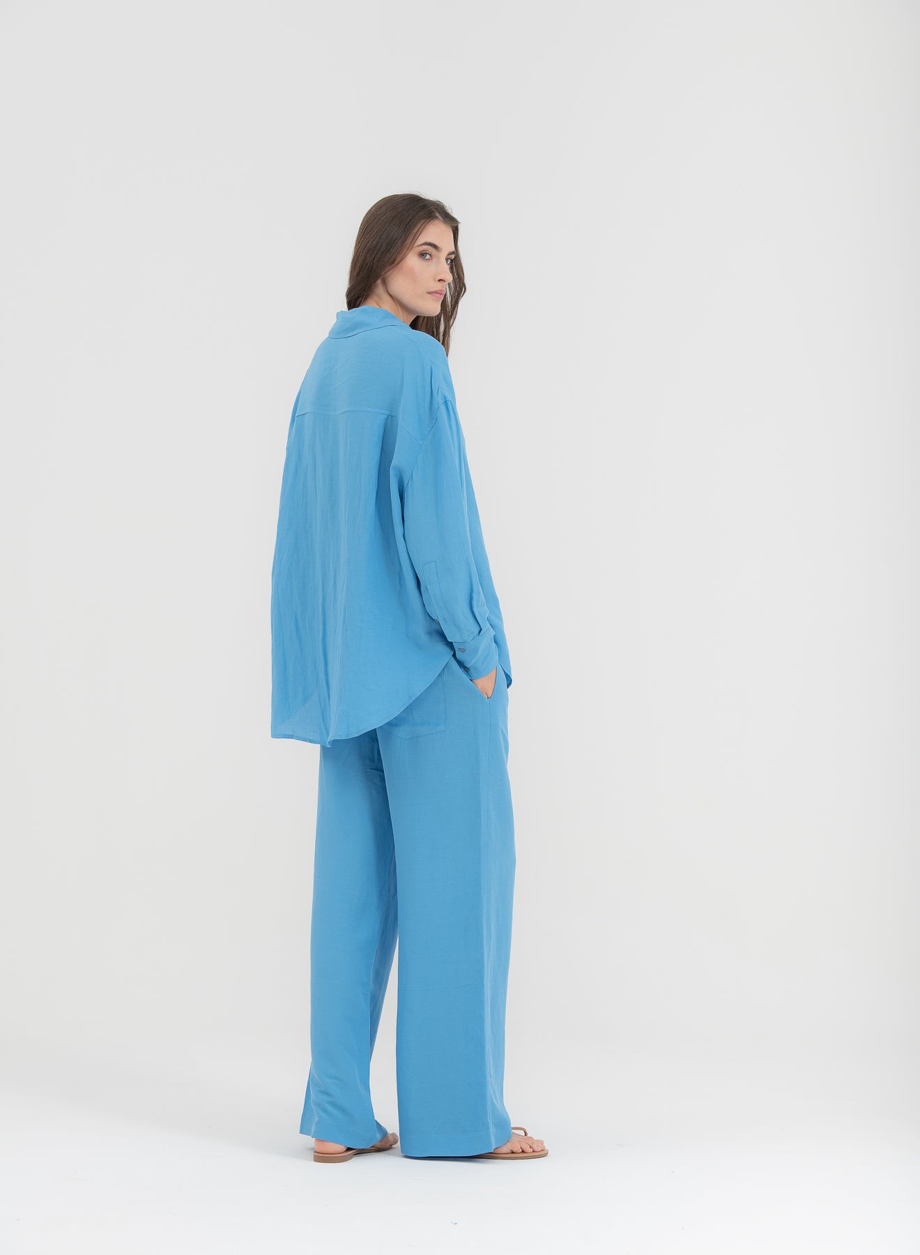 Shade Italy - Pantalone morbido misto lino