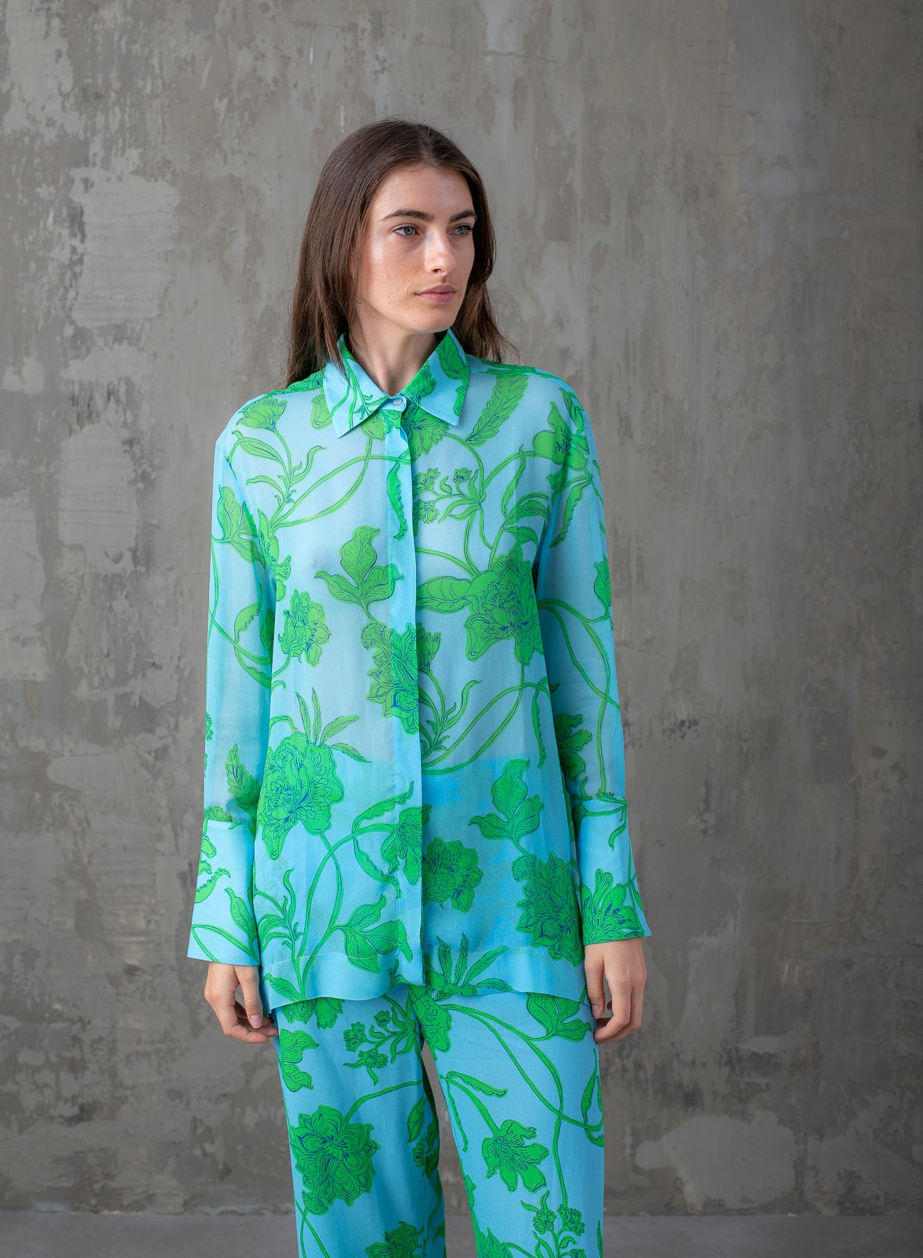 Shade Italy - Camicia con polsi alti stampa
